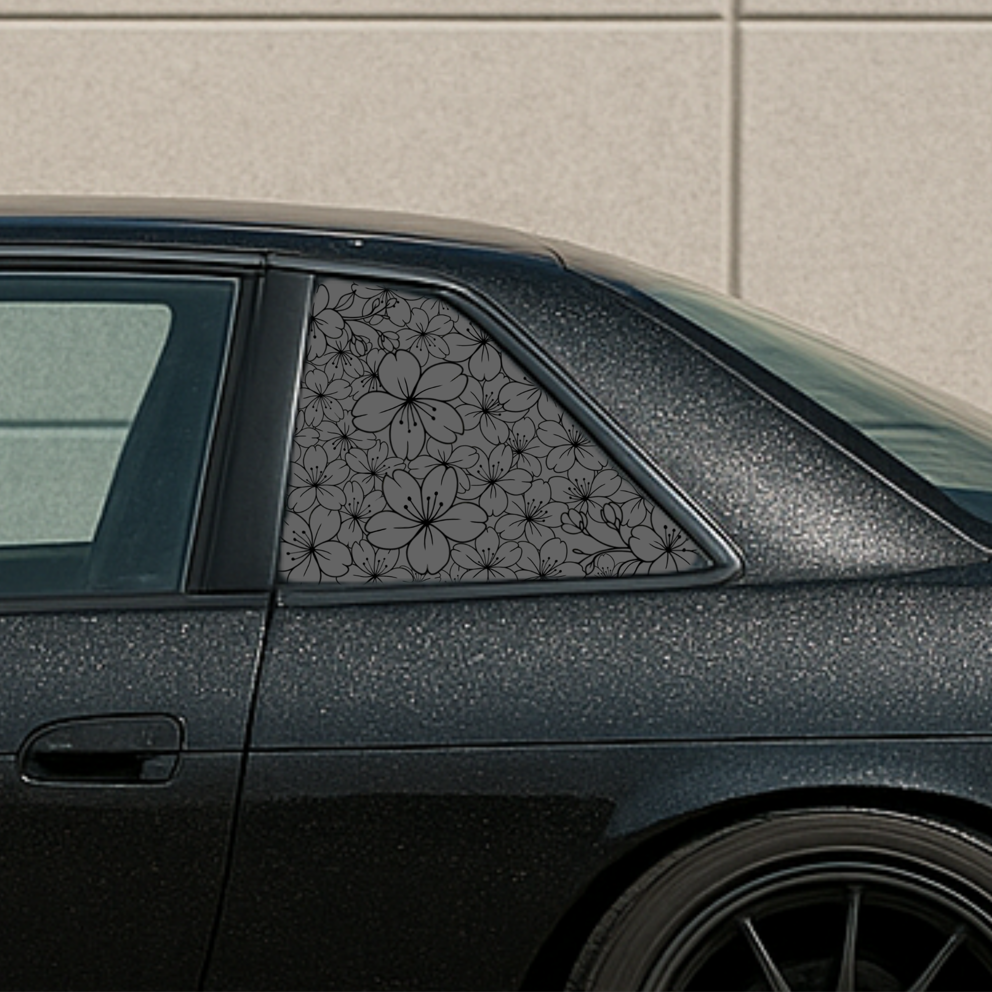 Single Sakura Rear Quarter Window Decal