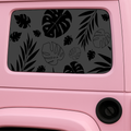 Monstera Floral Rear Quarter Window Decal Single