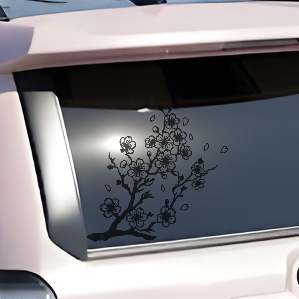 Cherry Blossom Branch Window Decal