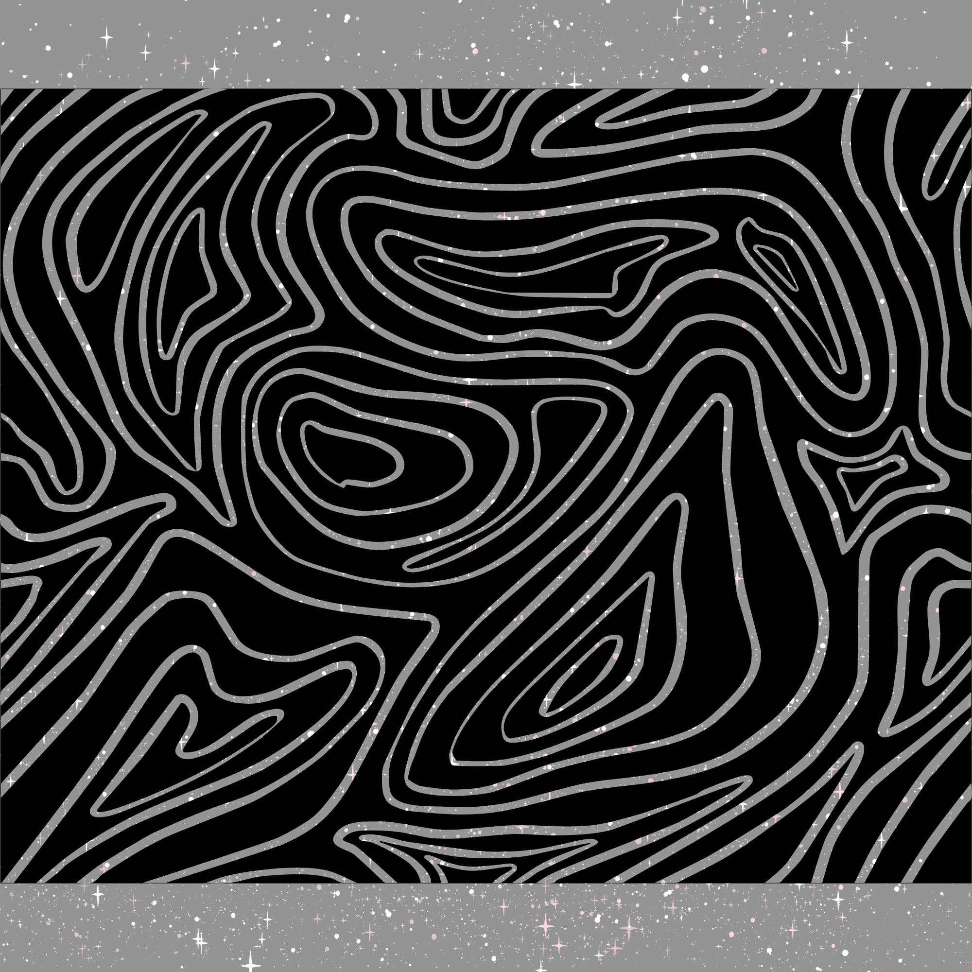 Topography Map Rear Quarter Window Decal Single