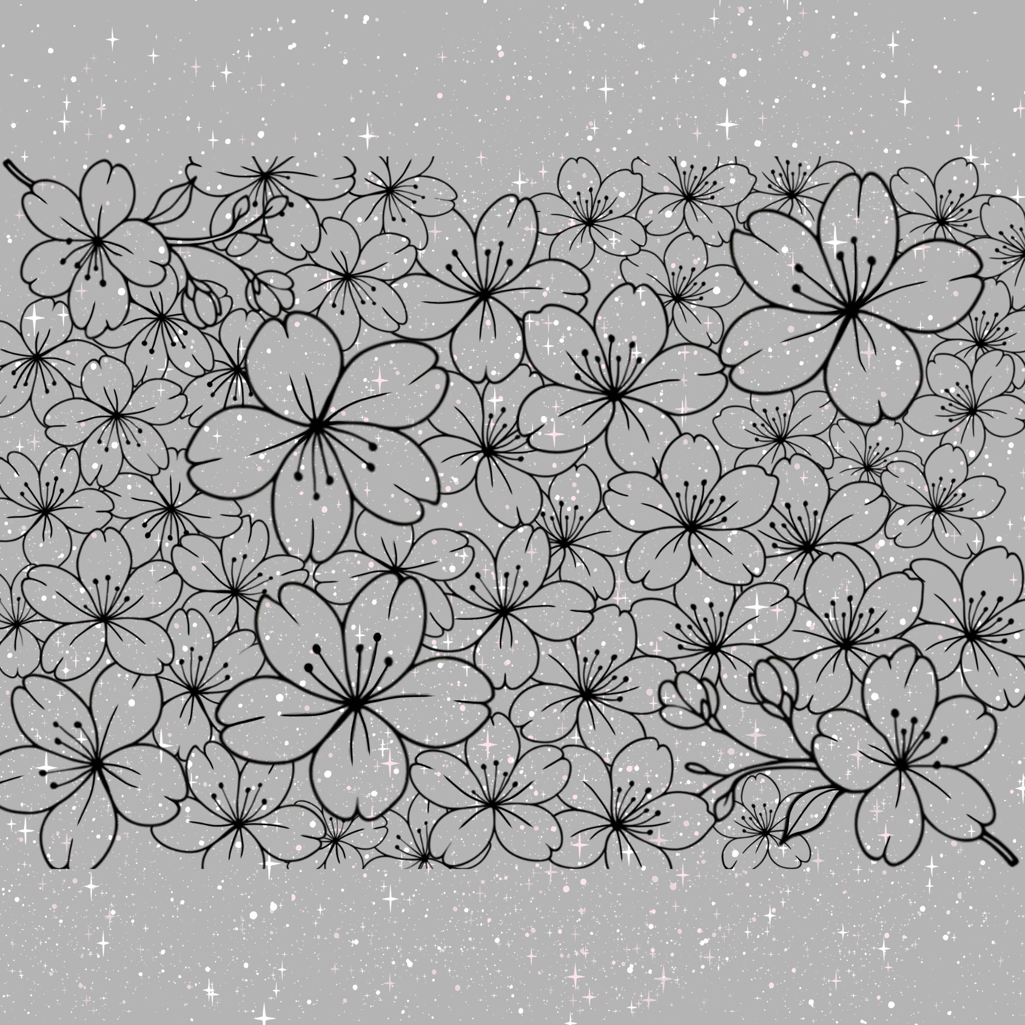 Single Sakura Rear Quarter Window Decal