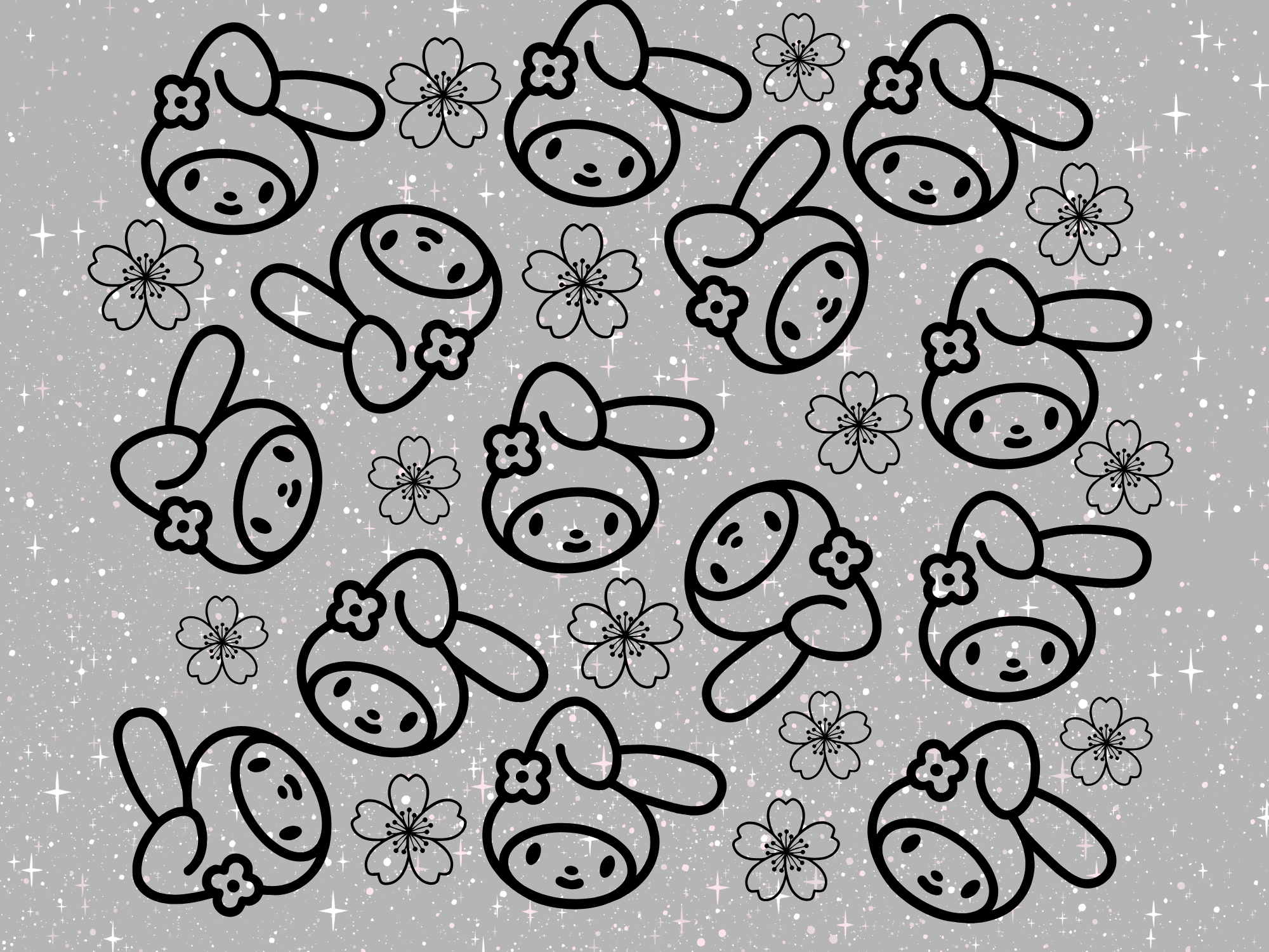 My Melody Sanrio Rear Quarter Window Decal Single