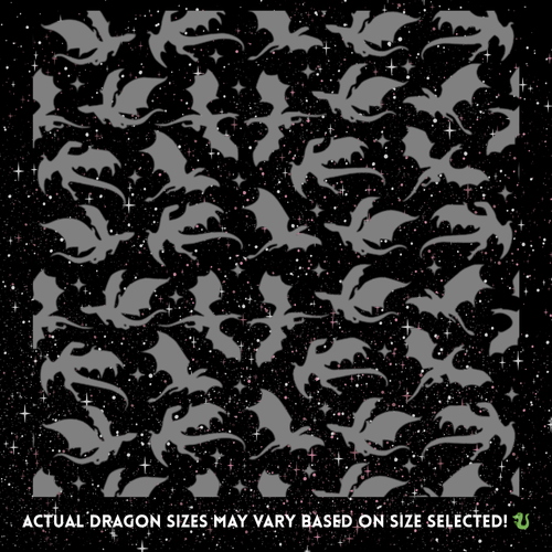 Dragon and Stars Rear Quarter Window Decal Single
