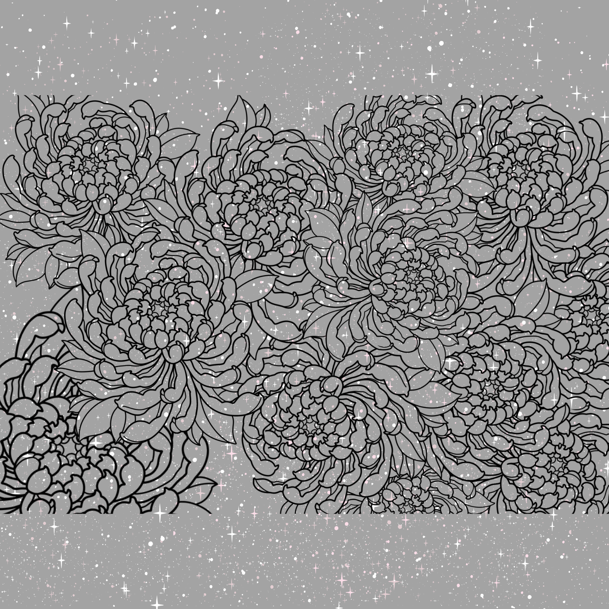 Single Chrysanthemums Rear Quarter Window Decal