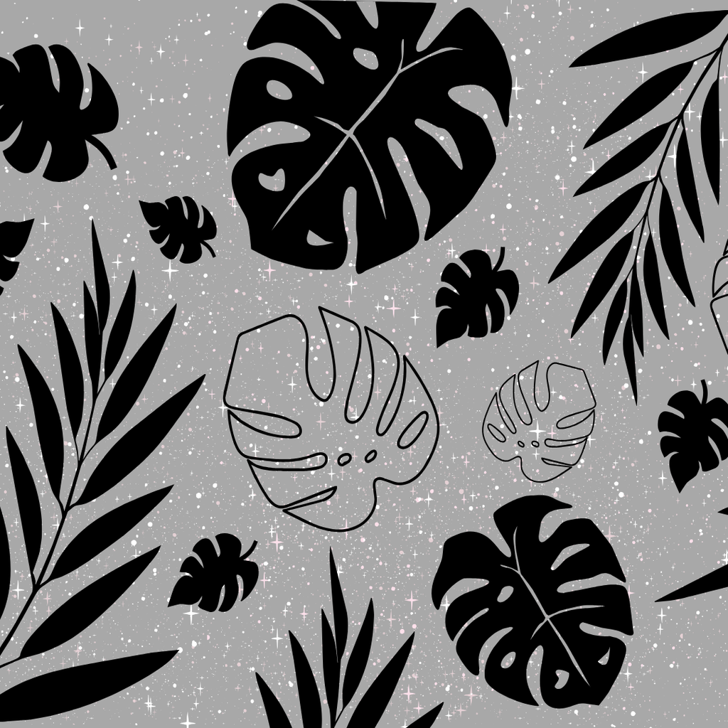 Monstera Floral Rear Quarter Window Decal Single