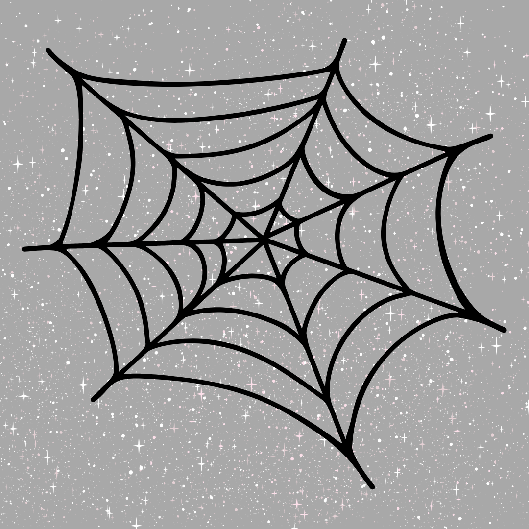 Spider Web Rear Quarter Window Decal Single