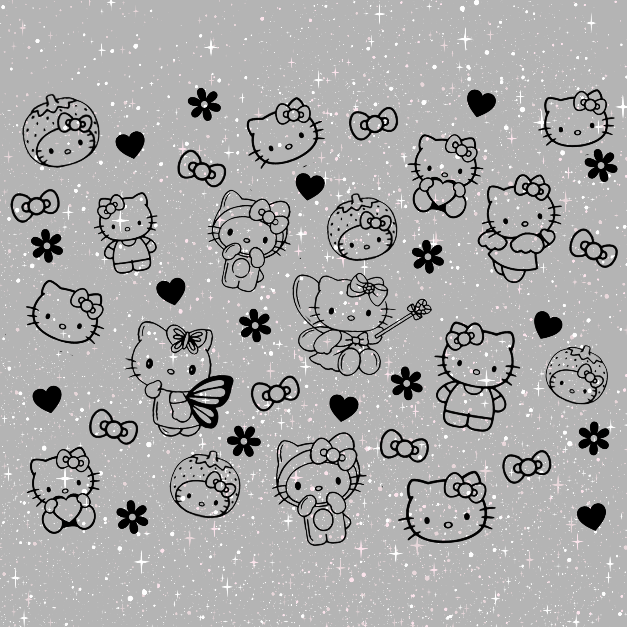 Hello Kitty Sanrio Rear Quarter Window Decal Single