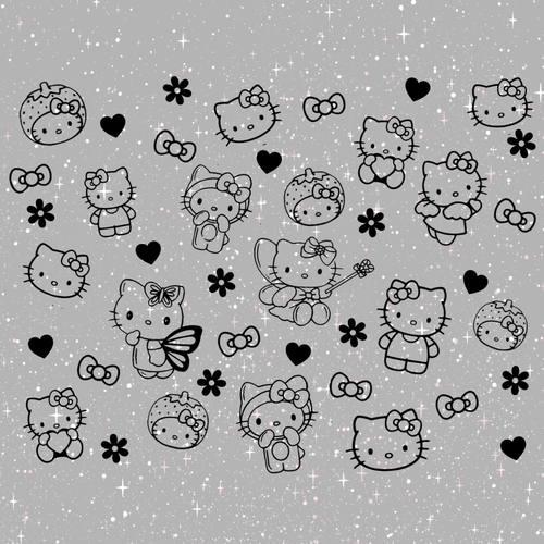 Hello Kitty Sanrio Rear Quarter Window Decal Single