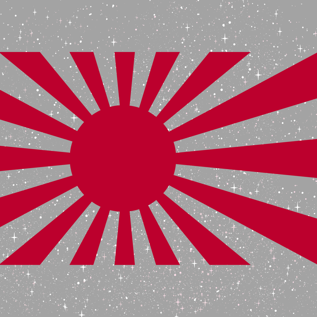 Rising Sun Rear Quarter Window Decal Single