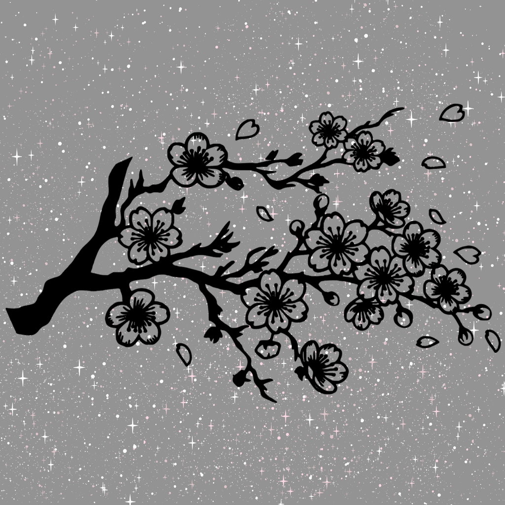 Cherry Blossom Branch Window Decal