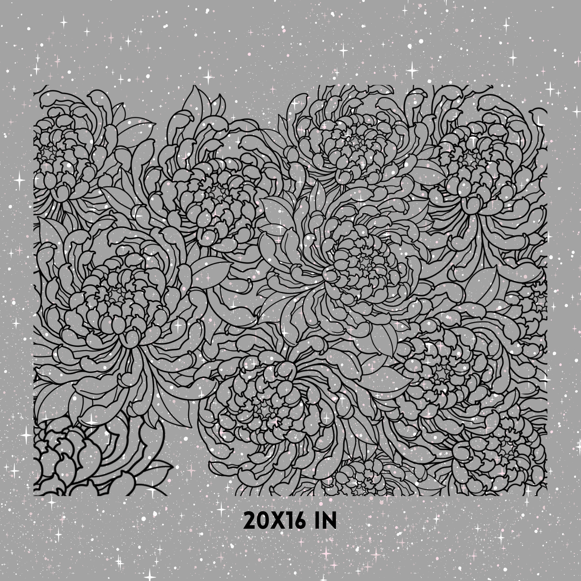 Single Chrysanthemums Rear Quarter Window Decal