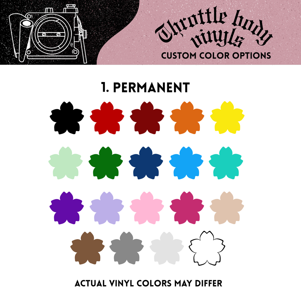 Single Flor De Maga Rear Quarter Window Decal