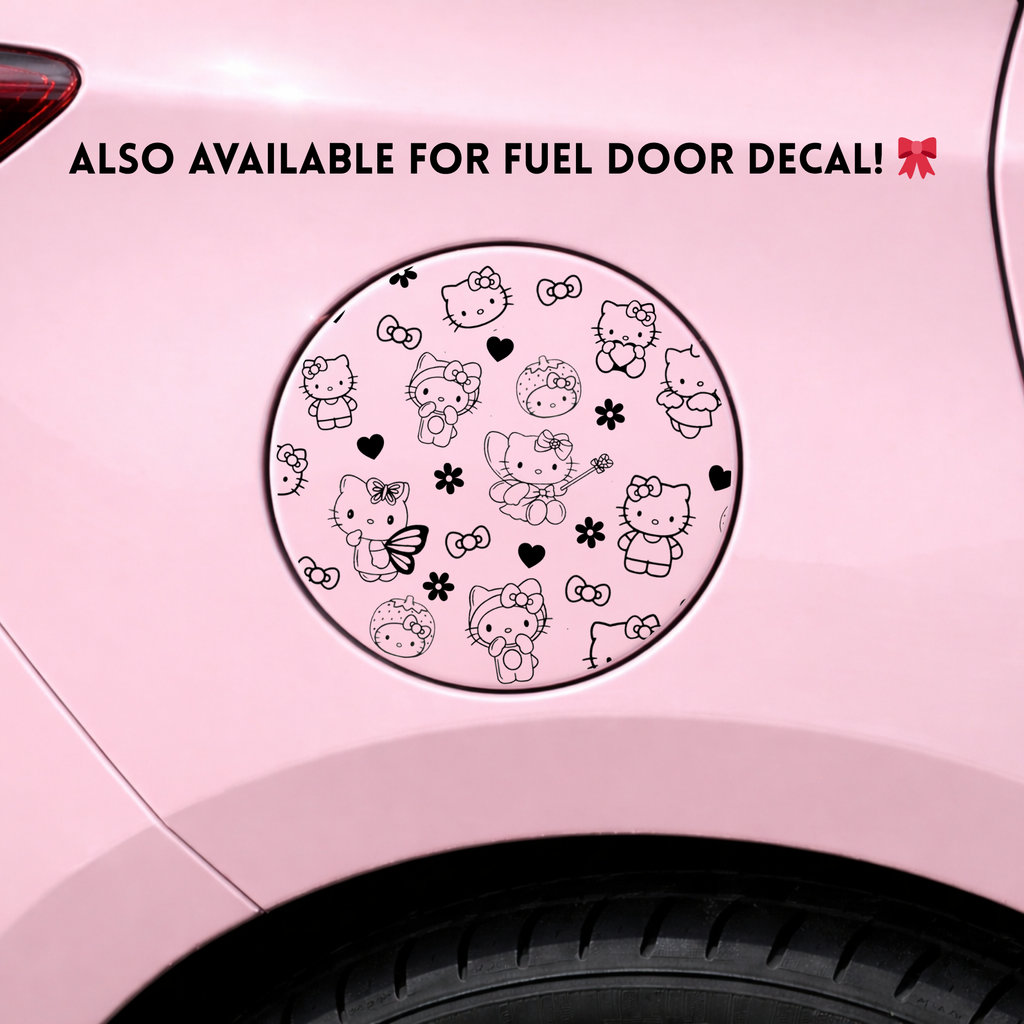 Hello Kitty Sanrio Rear Quarter Window Decal Single