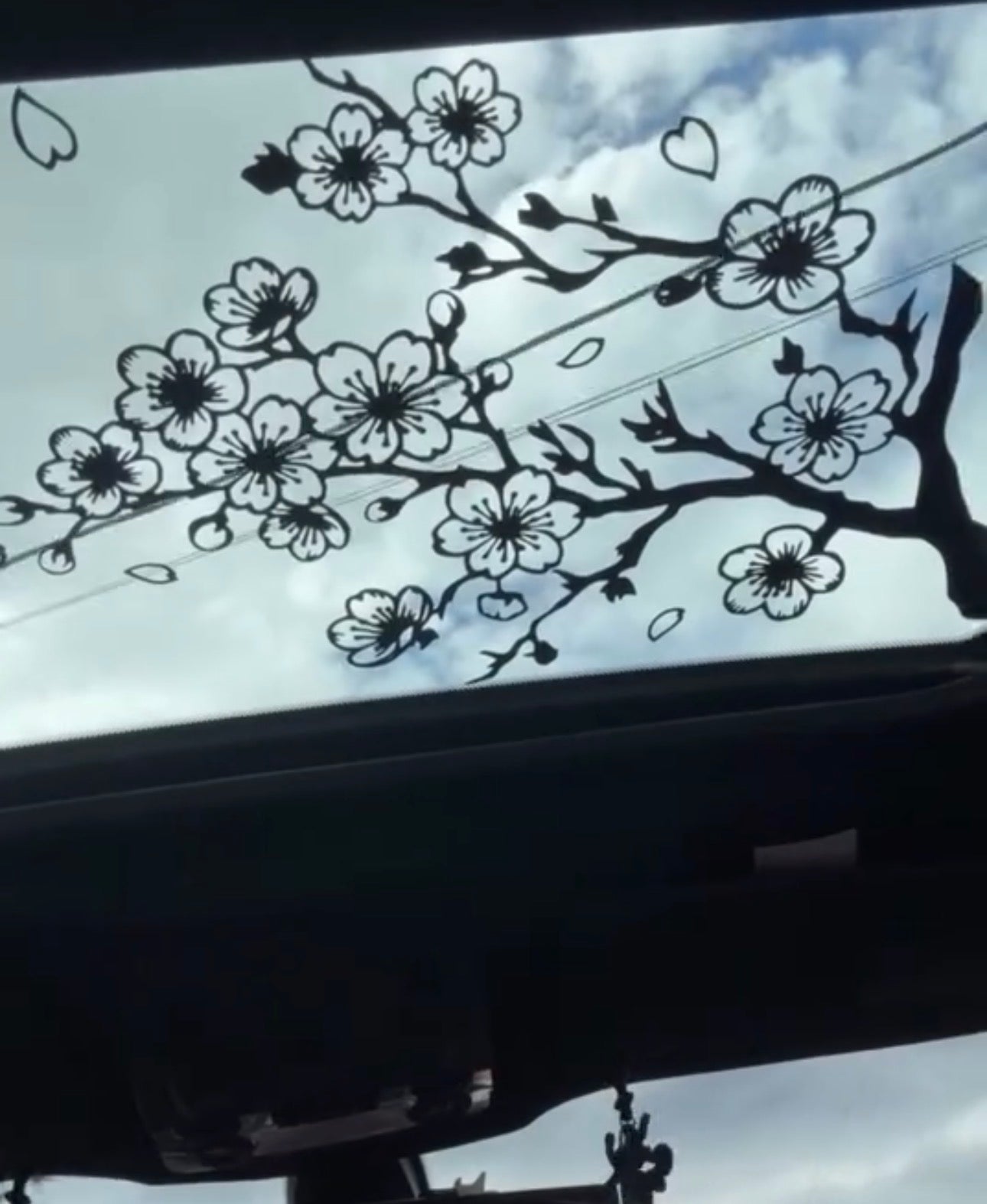 Cherry Blossom Branch Window Decal