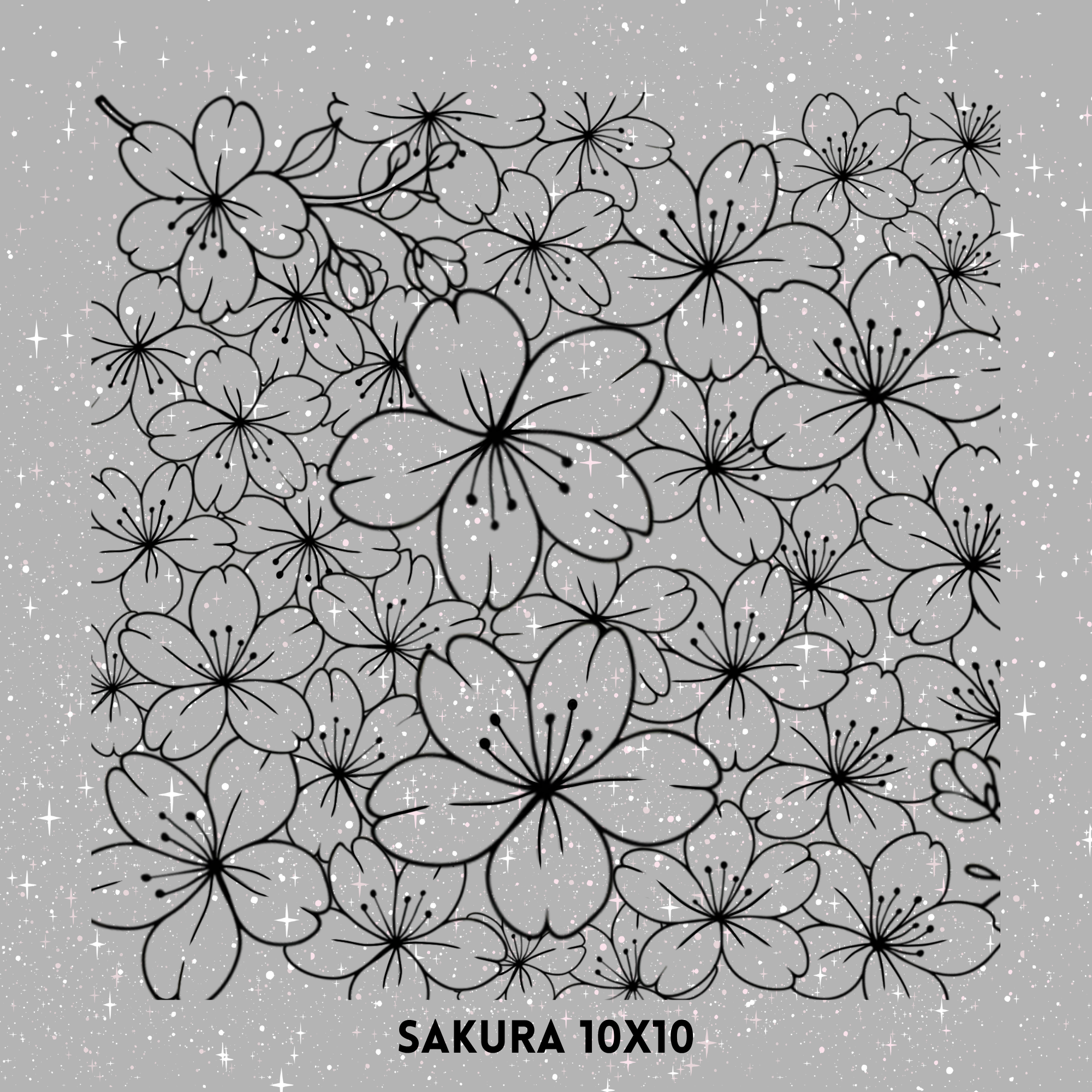 Single Sakura Rear Quarter Window Decal