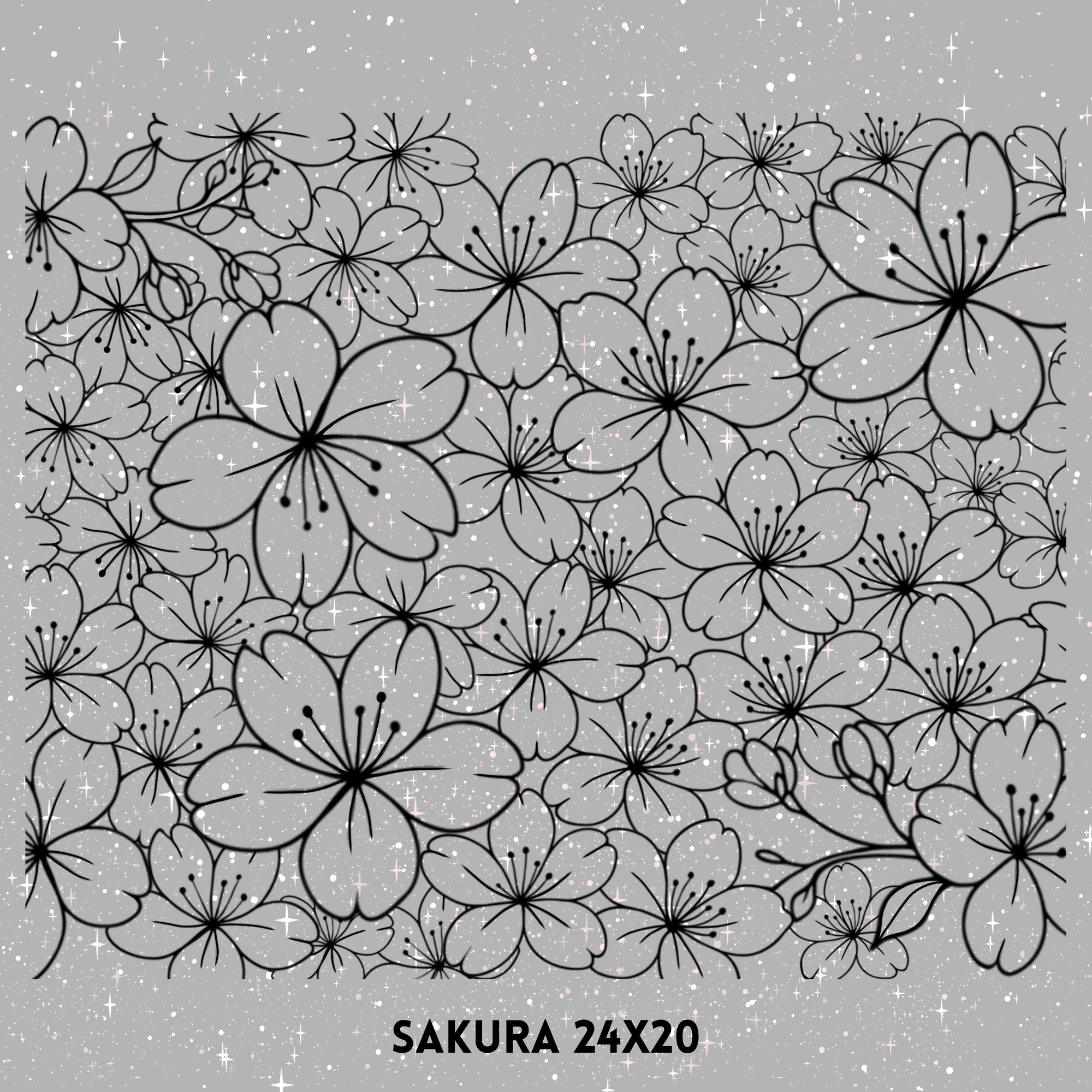 Single Sakura Rear Quarter Window Decal