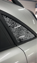 Single Chrysanthemums Rear Quarter Window Decal
